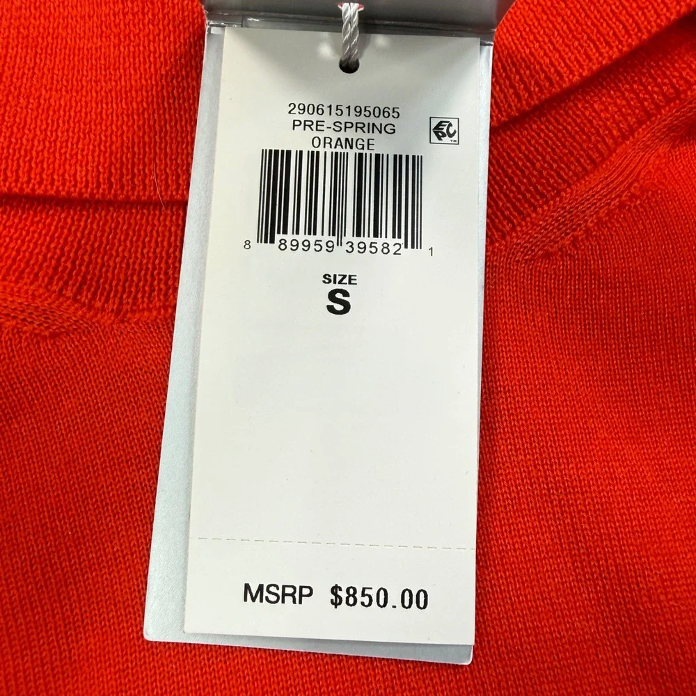 Ralph Lauren Purple Label Women Turtleneck Sweater SMALL Orange Cashmere NWT‎